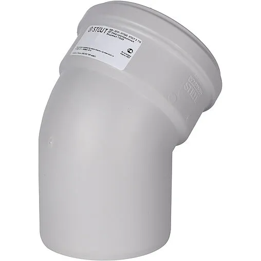 Отвод внутренний бесшумный D=110мм Угол 45° Stout SKB-0010-011045