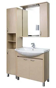 Шкаф-пенал напольный Aquanet Донна 35 R дуб светлый 00168934, 4