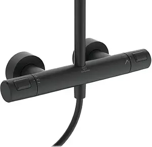 Душевая система с термостатом для душа Ideal Standard Ceratherm чёрный матовый A7545XG Душевая система с термостатом для душа Ideal Standard Ceratherm чёрный матовый A7545XG, 4