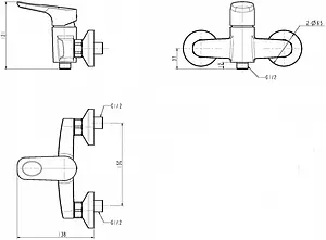 Смеситель для душа Swedbe Kronos хром 2020 Смеситель для душа Swedbe Kronos хром 2020, 2