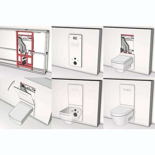 Нижняя панель для установки унитазов Duravit SensoWash C TECElux 9650103 Нижняя панель для установки унитазов Duravit SensoWash C TECElux 9650103