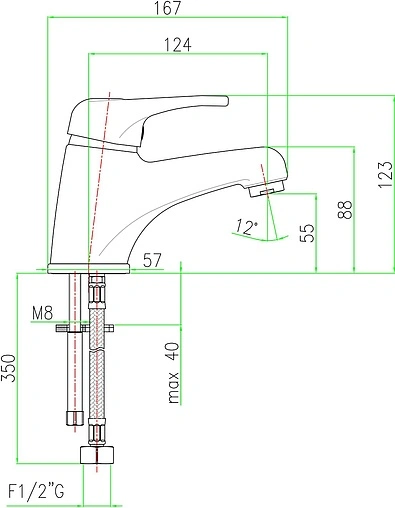Смеситель для раковины Fiore Planet хром 37CR2310
