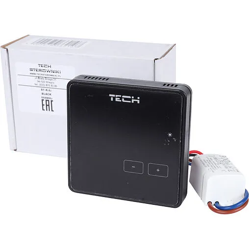 Беспроводной комнатный терморегулятор для контроллера ST-L-8e TECH ST-R-8z черный WG.11.0542