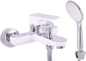 Смеситель для ванны Rav Slezak Yukon белый/хром YU154.5/1CB Смеситель для ванны Rav Slezak Yukon белый/хром YU154.5/1CB, 1