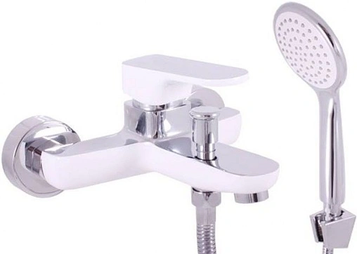 Смеситель для ванны Rav Slezak Yukon белый/хром YU154.5/1CB