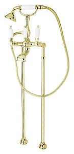 Смеситель для ванны напольный Cezares First золото/белый FIRST-VDP-03/24-Bi Смеситель для ванны напольный Cezares First золото/белый FIRST-VDP-03/24-Bi, 1