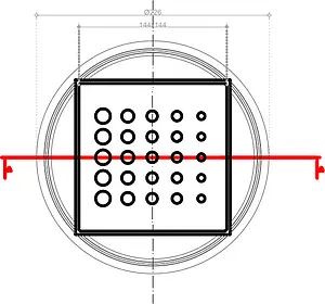 Трап вертикальный Set Pestan Confluo Standart Vertical Drops Mask 150x150мм 13000075 Трап вертикальный Set Pestan Confluo Standart Vertical Drops Mask 150x150мм 13000075, 3