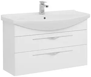 Тумба-умывальник Aquanet Ирвин 105 белый 00203974+00175449 Тумба-умывальник Aquanet Ирвин 105 белый 00203974+00175449, 1