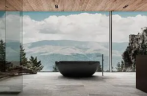 Ванна отдельностоящая прозрачная Abber Kristall 165x78 AT9701Onyx, 4