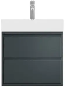 Тумба-умывальник подвесная ISVEA Pro 50 антрацит 21SFS104050I+10SF50051SV Тумба-умывальник подвесная ISVEA Pro 50 антрацит 21SFS104050I+10SF50051SV, 1