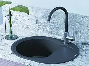 Мойка кухонная Omoikiri Sakaime 60E-DC темный шоколад 4993205, 3