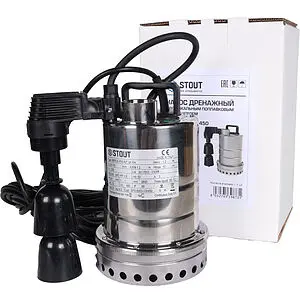 Насос дренажный Q=10.5м³/ч H=10м Stout SPD-0003-200450 Насос дренажный Q=10.5м³/ч H=10м Stout SPD-0003-200450, 4