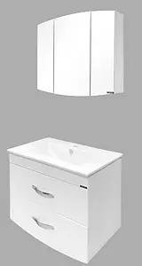 Тумба-умывальник подвесная Comforty Лаура 75-2 белый 00004136348CF Тумба-умывальник подвесная Comforty Лаура 75-2 белый 00004136348CF, 3