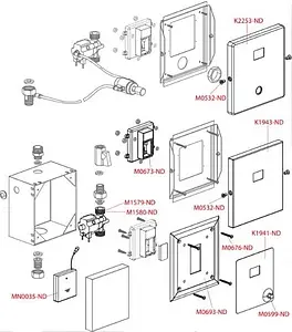 Автоматическое устройство смыва для писсуара (на батарейках 6V) пластик AlcaPlast нержавеющая сталь ASP4-B Автоматическое устройство смыва для писсуара (на батарейках 6V) пластик AlcaPlast нержавеющая сталь ASP4-B, 4