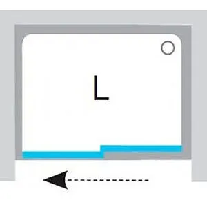 Дверь в нишу 1000мм прозрачное стекло Ravak Matrix MSD2-100 R 0WPA0100Z1, 4