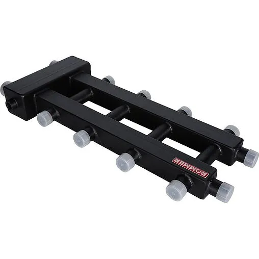 Распределительный коллектор 5 контуров с гидрострелкой 1½&quot;н x 1&quot;н Rommer RDG-0060-024025