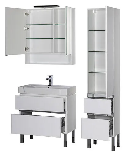 Шкаф-пенал Aquanet Виго 40 R белый 00183402 Шкаф-пенал Aquanet Виго 40 R белый 00183402