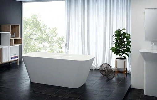 Ванна отдельностоящая из искусственного камня Cezares Titan-Square-170-70-57