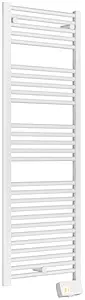 Полотенцесушитель электрический лесенка Atlantic Theola 1427x400 Digital NW 500W белый 002394, 2