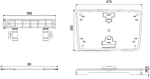 Комплект для сдвоенной работы двух насосов Grundfos Scala1 99725165