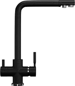 Смеситель для кухни с подключением к фильтру Ulgran чёрный U-016-308 Смеситель для кухни с подключением к фильтру Ulgran чёрный U-016-308, 1