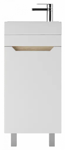 Тумба под умывальник напольный Айсберг Мечта 40 белый/дуб сонома DM2311T