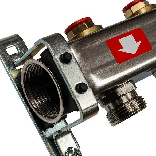 Группа коллекторная без расходомеров 8 отводов 1&quot;в/в x ¾&quot;ек Stout SMS-0932-000008