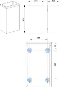 Ведро для мусора Keuco Collection Moll хром finish 12788010000 Ведро для мусора Keuco Collection Moll хром finish 12788010000, 4