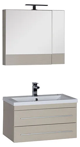 Шкаф-зеркало Aquanet Нота 75 L светлый дуб 00158857