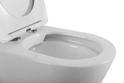 Унитаз приставной безободковый BelBagno Flay-R белый BB1003CBR/SC