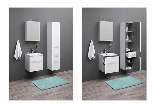 Тумба под умывальник подвесная Aquanet Порто 50 белый 00195729