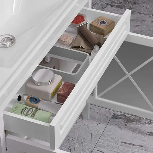 Тумба-умывальник напольная Opadiris Палермо 100 белый 00-00006722+031400-u