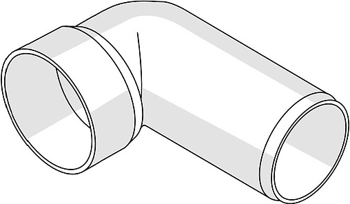 Отвод сифонный бесшумный D=50x50мм Rehau Raupiano Plus 11214441001