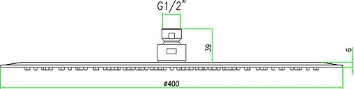Лейка верхнего душа Fiore хром 35000443