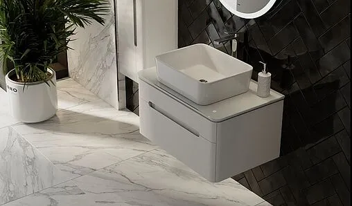 Тумба под умывальник подвесная Jorno Shine 75 белый Shi.01.75/P/W Тумба под умывальник подвесная Jorno Shine 75 белый Shi.01.75/P/W