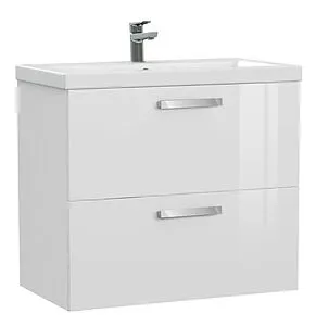 Тумба-умывальник Cersanit Melar 80 белый 64130+, 4