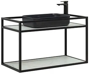 Консоль подвесная Allen Brau Liberty 90 чёрный браш 1.33003.BB+, 1