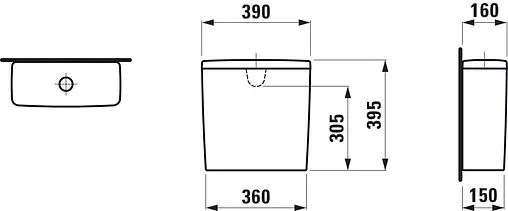 Бачок для унитаза Laufen Lua белый 8.2708.1.000.971.1 Бачок для унитаза Laufen Lua белый 8.2708.1.000.971.1
