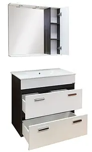 Тумба-умывальник напольная Comforty Манчестер 90 белый/венге 00004152037CF Тумба-умывальник напольная Comforty Манчестер 90 белый/венге 00004152037CF, 5