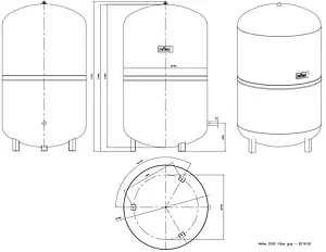 Гидроаккумулятор Reflex S 500л 10 бар 8219100 Гидроаккумулятор Reflex S 500л 10 бар 8219100, 2