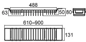 Полка Milardo Shelf хром 102W000M44 Полка Milardo Shelf хром 102W000M44, 2