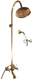 Душевая система со смесителем для ванны Rav Slezak Morava retro бронза/белый MK559.5/3SM Душевая система со смесителем для ванны Rav Slezak Morava retro бронза/белый MK559.5/3SM, 1