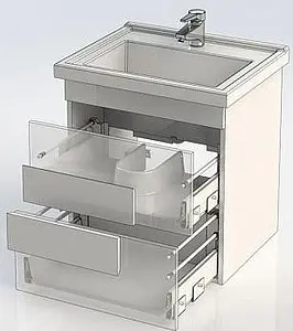 Тумба-умывальник Aquanet Мадейра 60 дуб кантри/белый 00183069+00182322 Тумба-умывальник Aquanet Мадейра 60 дуб кантри/белый 00183069+00182322, 4