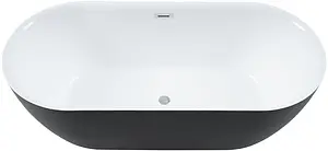 Ванна акриловая отдельностоящая Aquanet Delight 170x78 черный матовый белый/панель черный матовый 00289723 Ванна акриловая отдельностоящая Aquanet Delight 170x78 черный матовый белый/панель черный матовый 00289723, 5