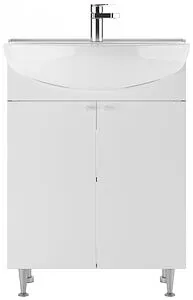 Тумба-умывальник напольная Айсберг Промо 60 белый DP2602T+4607152361513, 3