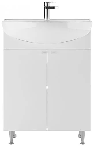 Тумба-умывальник напольный Айсберг Промо 60 белый DP2602T+4607152361513