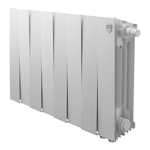 Радиатор биметаллический 8 секций нижнее правое подключение Royal Thermo PianoForte 300 VR80 Bianco Traffico RTPWVR803030008 Радиатор биметаллический 8 секций нижнее правое подключение Royal Thermo PianoForte 300 VR80 Bianco Traffico RTPWVR803030008