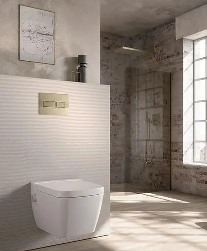 Клавиша смыва для унитаза TECEsolid 9240437 никель с текстурой линии