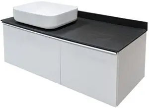 Тумба-умывальник подвесная Comforty Милан 120 белый/антрацит 00-00004023CF Тумба-умывальник подвесная Comforty Милан 120 белый/антрацит 00-00004023CF, 1