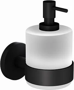 Дозатор для жидкого мыла Jaquar Continental чёрный матовый/белый ACN-BLM-1135N Дозатор для жидкого мыла Jaquar Continental чёрный матовый/белый ACN-BLM-1135N, 1